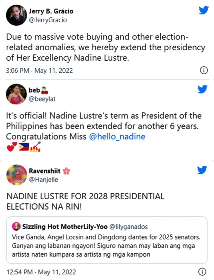 nadine lustre tweets