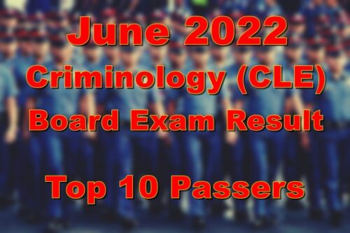 Criminology Board Exam Result
