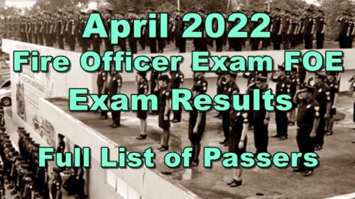 Fire Officer Exam FOE