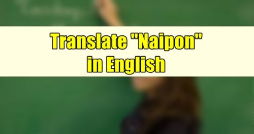 Naipon in English