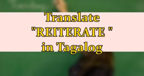 reiterate