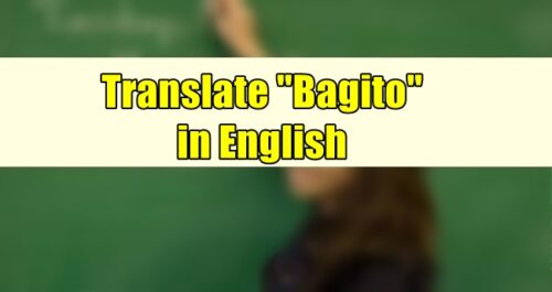 Bagito in English