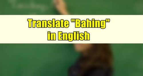 Bahing in English
