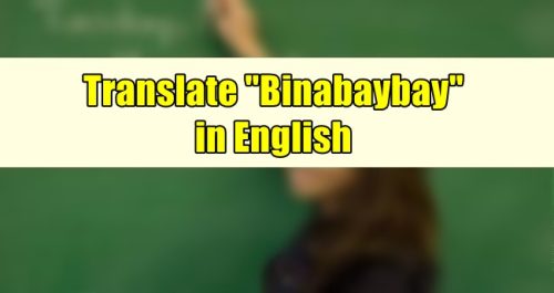 Binabaybay in English