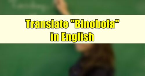 Binobola in English