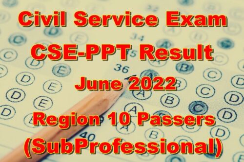 Civil Service Exam Result