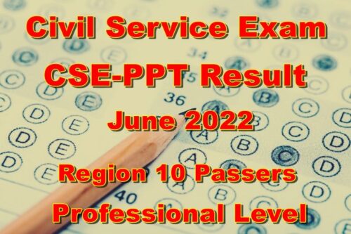 Civil Service Exam Result