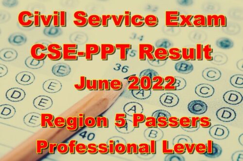 Civil Service Exam Result