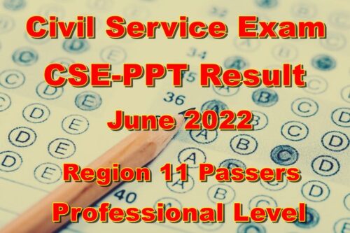 Civil Service Exam Result