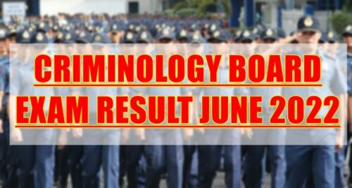 Criminology Board Exam Result June 2022