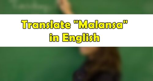 Malansa in English