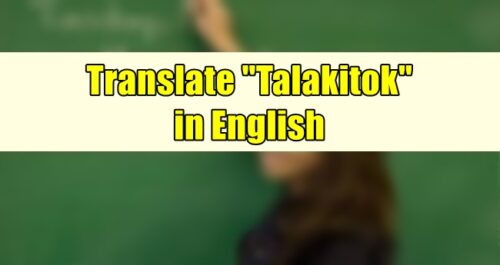 Talakitok in English