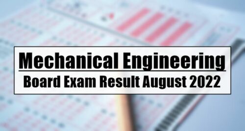 Mechanical Engineering Board Exam Result
