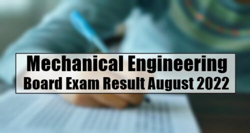 Mechanical Engineering Board Exam Result
