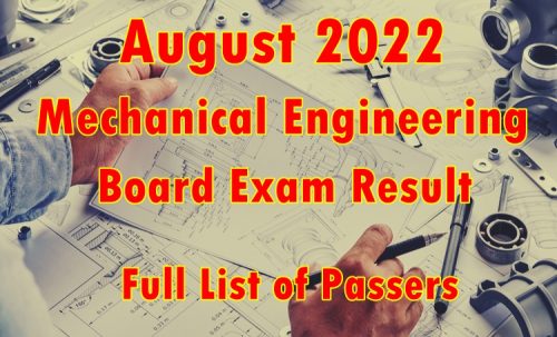Mechanical Engineering ME Board Exam