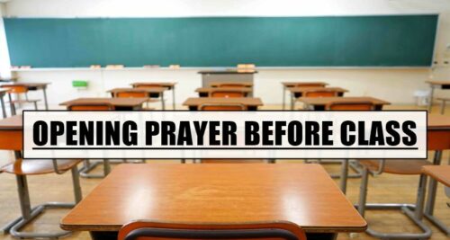 Opening Prayer Before Class