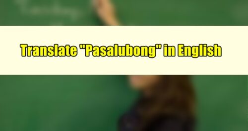 Pasalubong in English