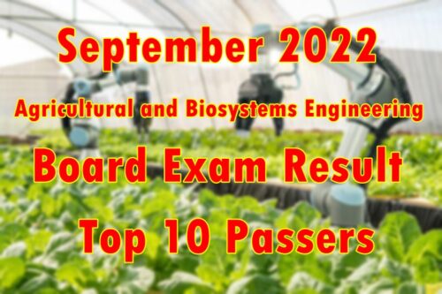 Agricultural And Biosystem Engineering Board Exam Result