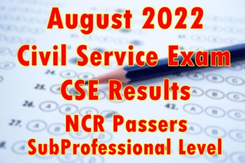 Civil Service Exam Result