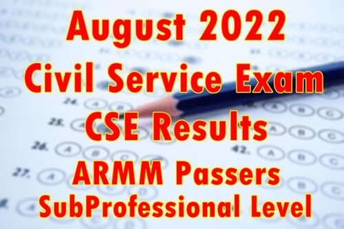 Civil Service Exam Result