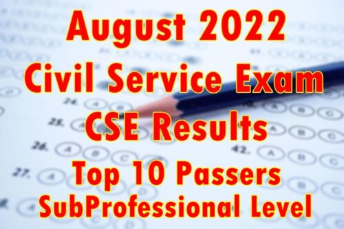 Civil Service Exam Result