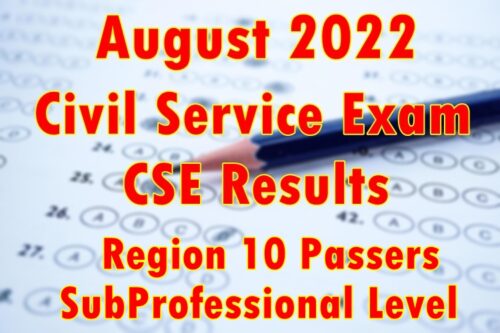 Civil Service Exam Result