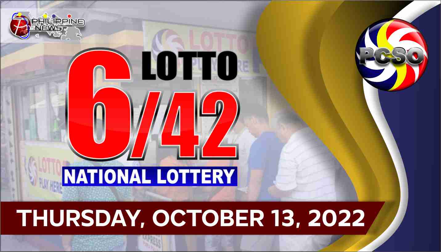 6/42 LOTTO RESULT Today, Thursday, October 13, 2022 - Official PCSO ...