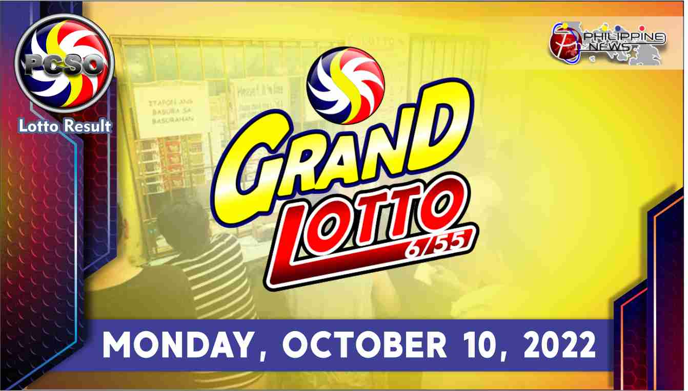 6/55 LOTTO RESULT Today, Monday, October 10, 2022 - Official PCSO Lotto ...