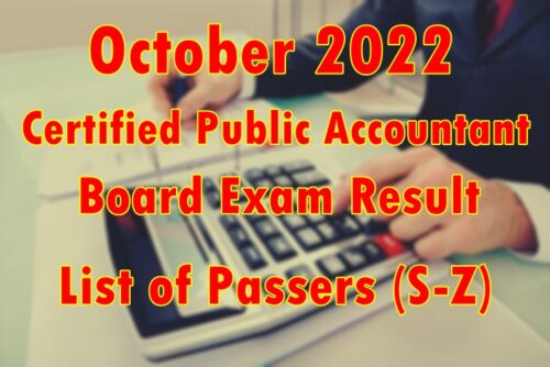 CPA Board Exam Result