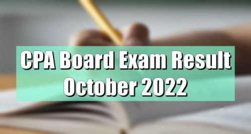 CPA Board Exam Result October 2022