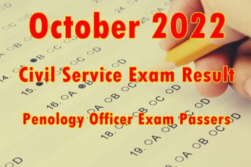 Penology Officer Exam Result