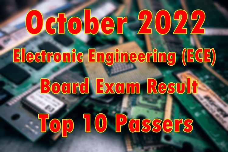 ECE Board Exam Result October 2022 Top 10 Passers