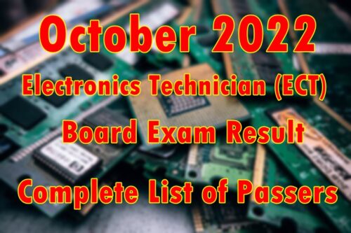 ECT Board Exam Result