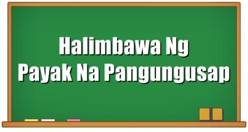 Halimbawa Ng Payak Na Pangungusap
