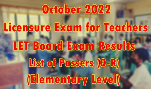 LET Exam Result October