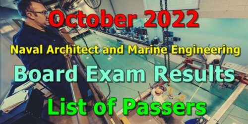 Naval Architect list of passers 2