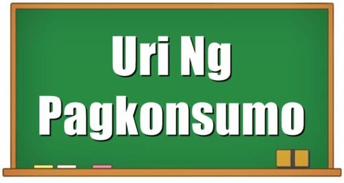 Uri Ng Pagkonsumo