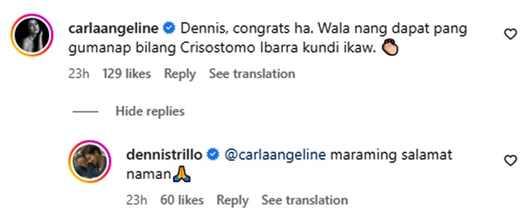 carla abellana comment