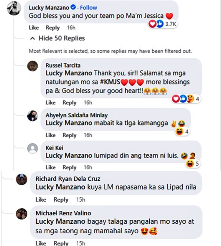 luis manzano comments