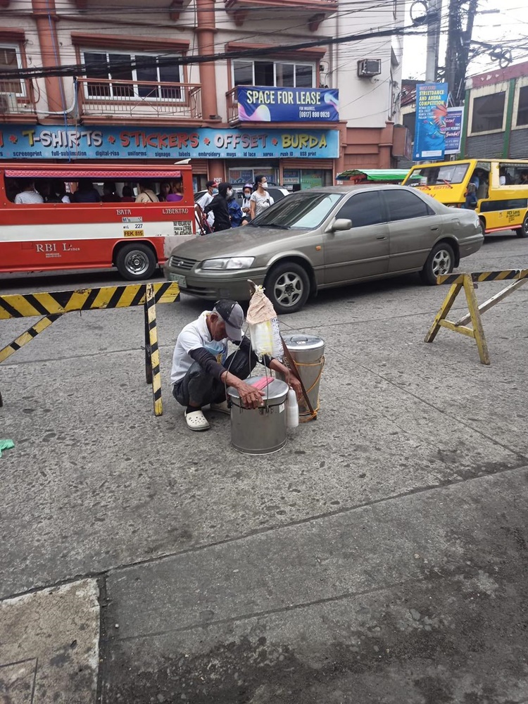 Elderly Taho Vendor