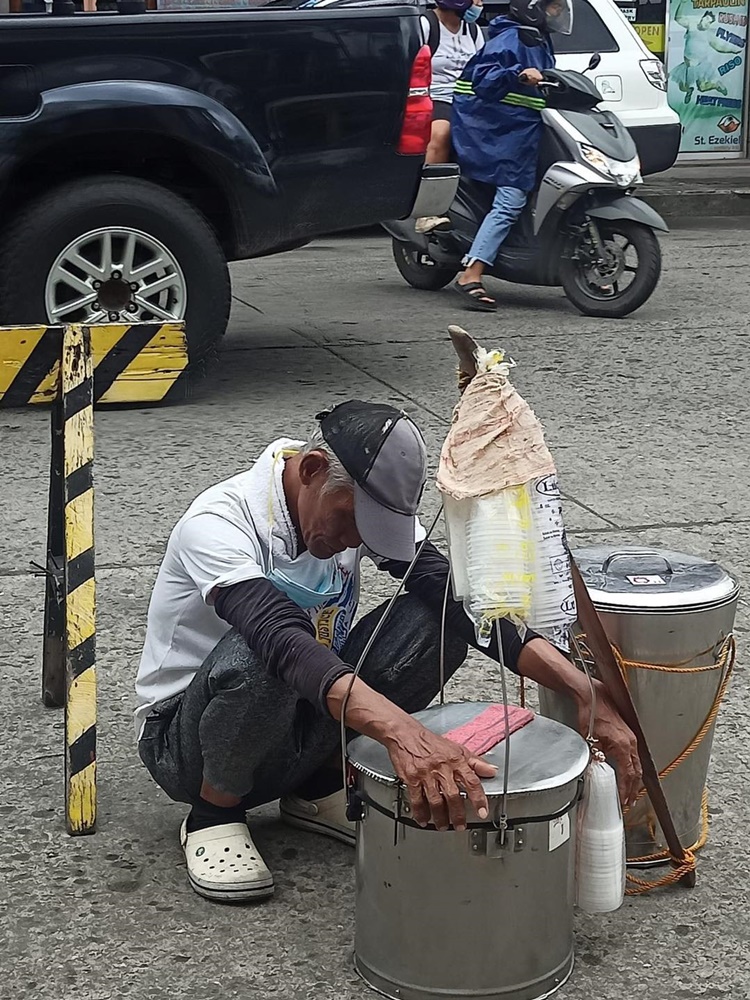 Elderly Taho Vendor