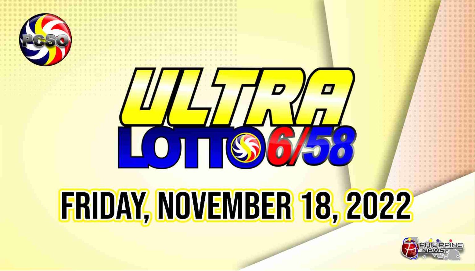 6/58 LOTTO RESULT Today, Friday, November 18, 2022 - Official PCSO ...