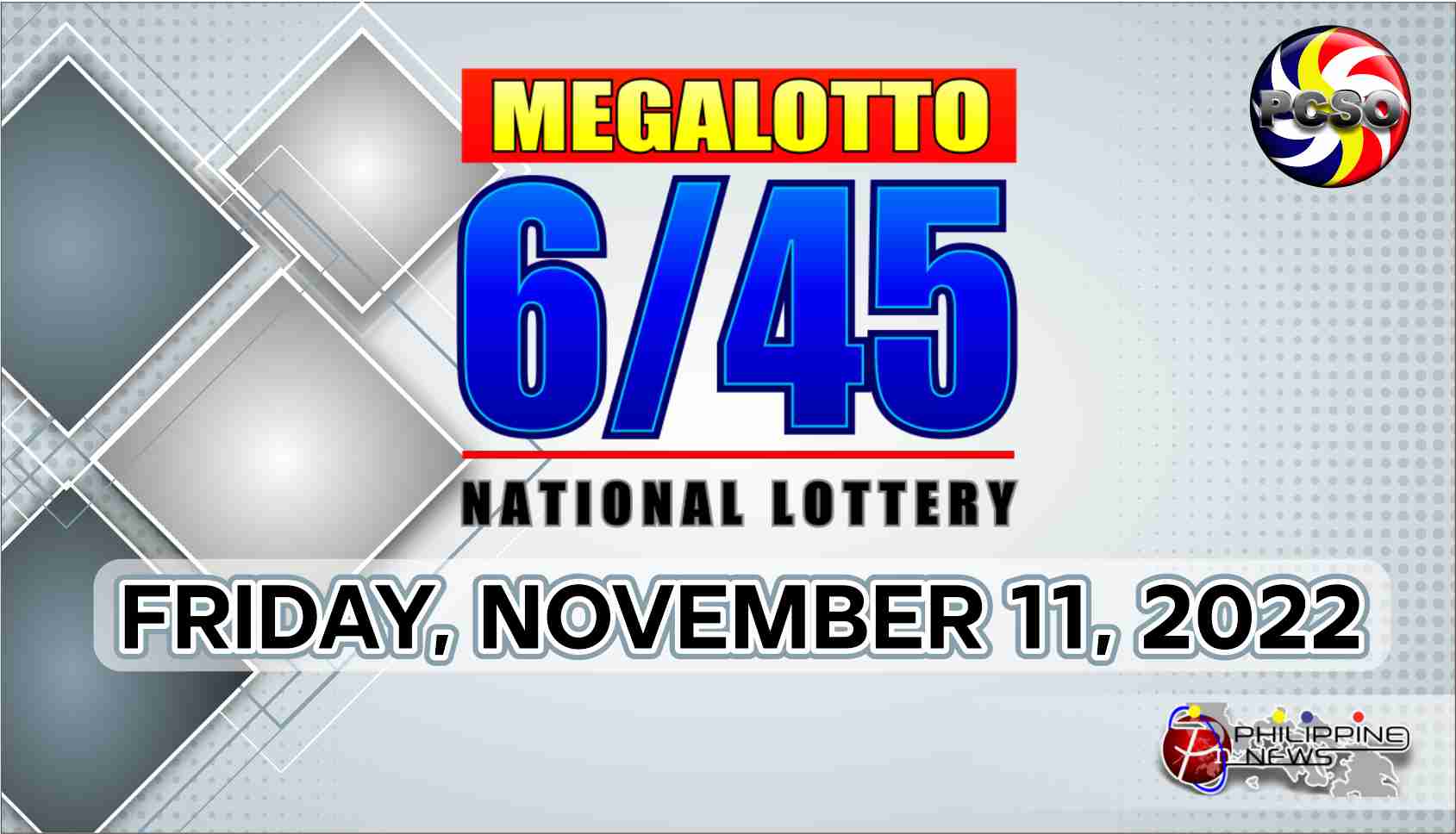 6/45 LOTTO RESULT Today, Friday, November 11, 2022 - Official PCSO ...