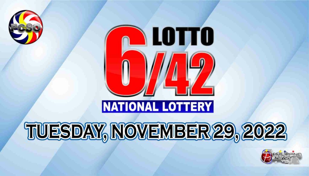 6/42 LOTTO RESULT Today, Tuesday, November 29, 2022 - Official PCSO ...