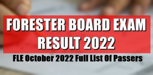 Forester Board Exam Result 2022