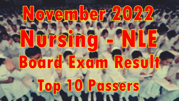 Nursing Board Exam Result November 2022 – Top 10 Passers