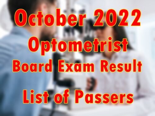 Optometrist Board Exam Result