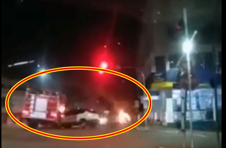 Firetruck Accidentally Hits Vehicle Driver Beating Red Light at ...