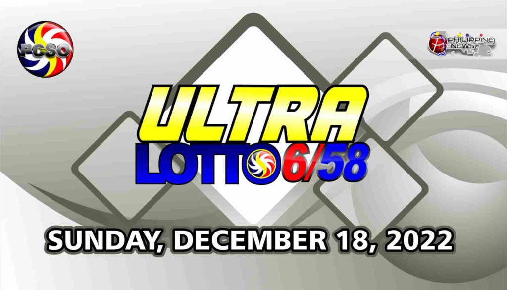 6/58 LOTTO RESULT Today, Sunday, December 18, 2022 - Official PCSO ...