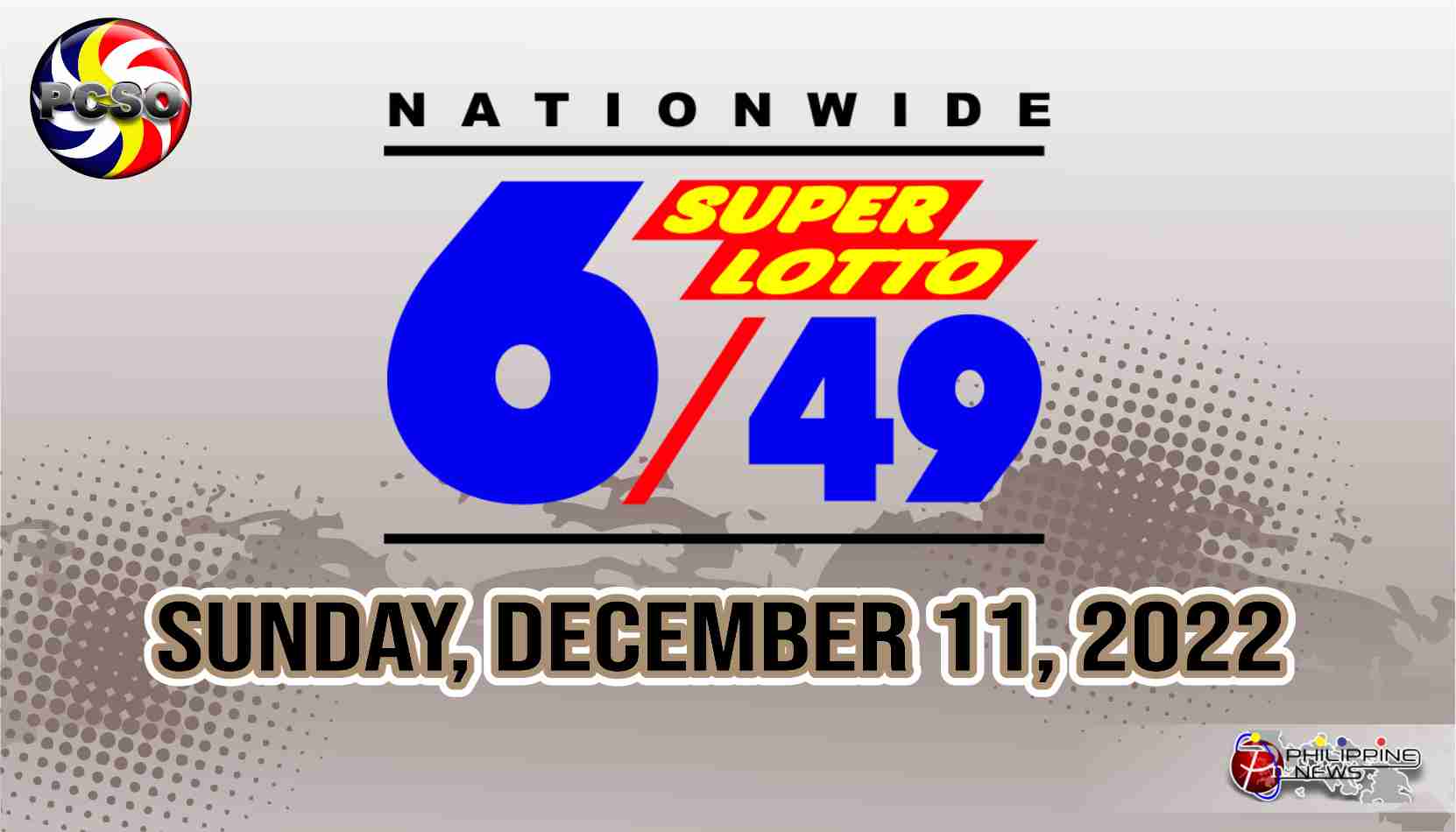 6/49 LOTTO RESULT Today, Sunday, December 11, 2022 - Official PCSO ...